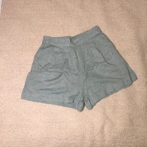 Sage green shorts